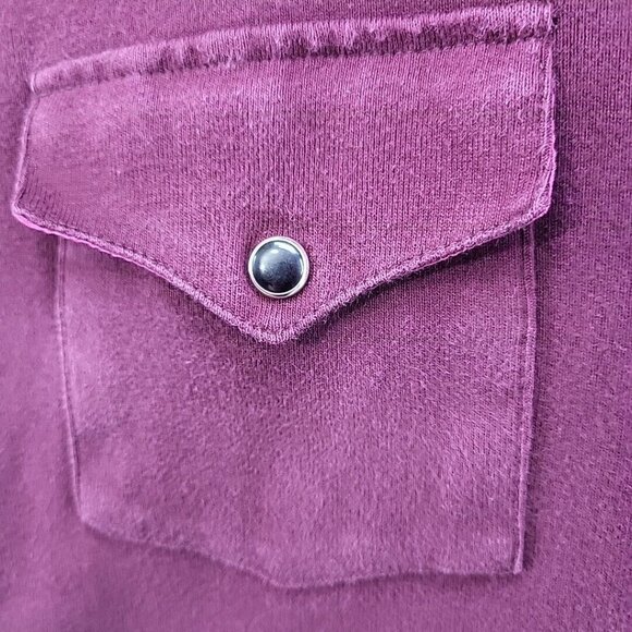 Cruel Girl Western Shirt Jr Sz L Large Maroon Pearl Snaps Cowgirl - Picture 4 of 15